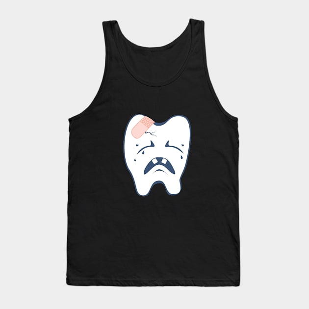 Toothy Feel Pain Tank Top by ogfx